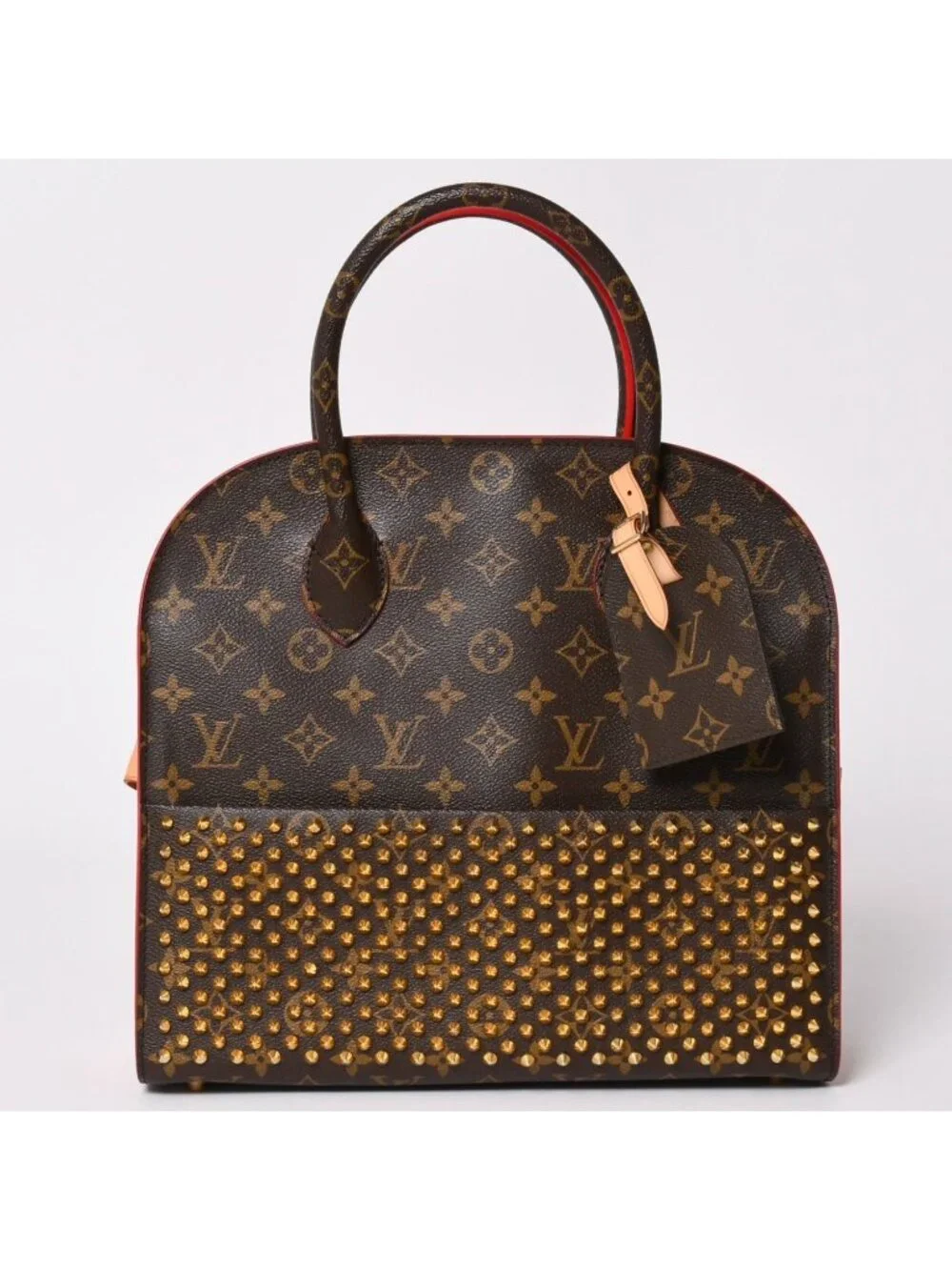Louis Vuitton Christian Louboutin Iconoclast Handbag Calf Hair Gold